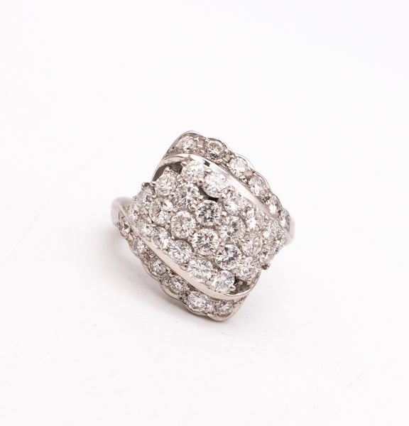 PLATINUM MODERN COCKTAIL RING WITH 2.16 CARATS IN VS DIAMONDS