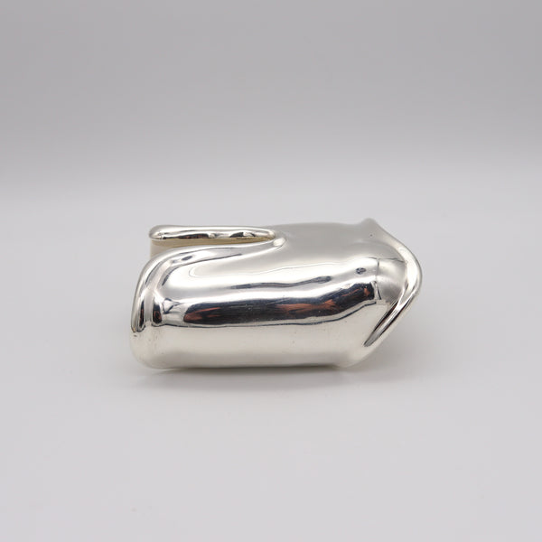 -Tiffany & Co. 1977 By Elsa Peretti Vintage Right Bone Wrist Cuff Sterling Silver
