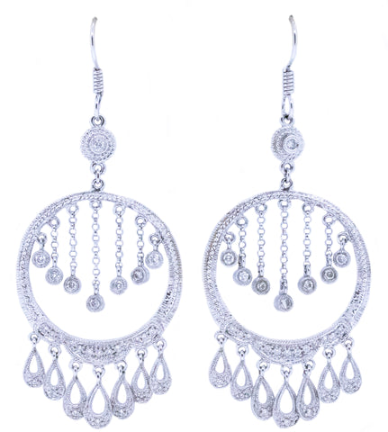 CHANDELIERS DIAMONDS 14 KT EARRINGS