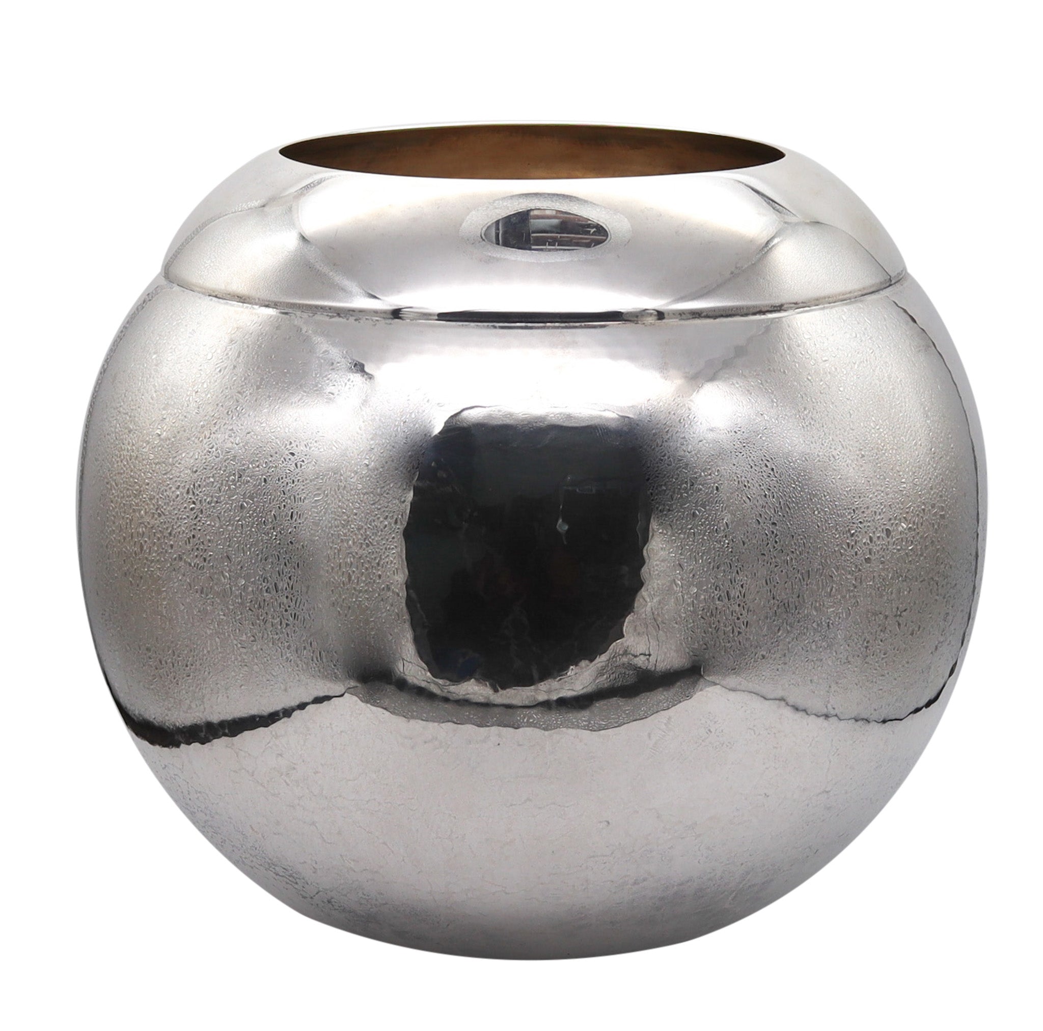 Asprey London Massive Modernist Decorative Vase In Solid 925 Sterling Silver