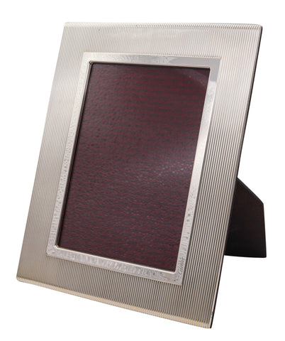 Cartier Paris Classic Desk Large Picture Frame In 925 Sterling Silver And Wood