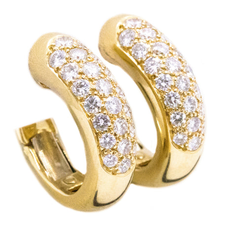 CARTIER PARIS, MIMI 18 KT DIAMONDS EARRINGS