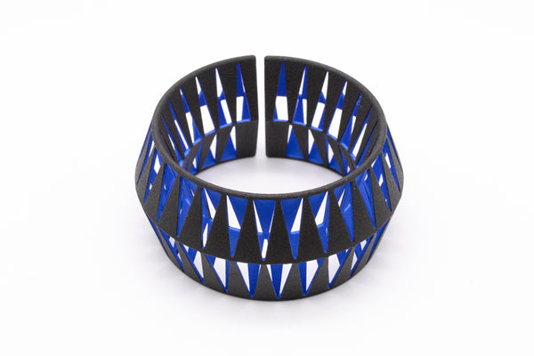 MATTEO ZORZENONI FOR MAISON 203 TRIBU COLLECTION 3D OPTICAL CUFF BRACELET