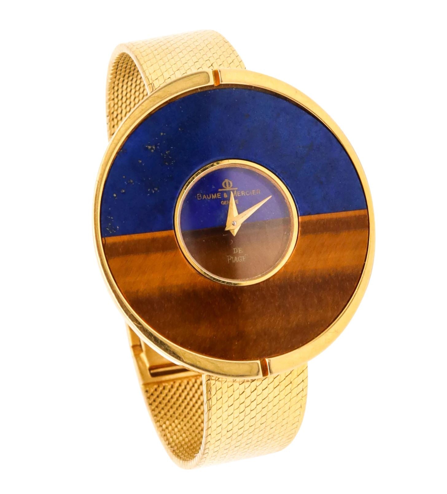 Baume Mercier Piaget 1970 Retro Modernist Bracelet Wristwatch In