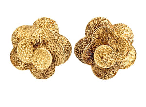 VAN CLEEF & ARPELS PARIS 18 KT GOLD RETRO EARRINGS BY ANDRE VASSORT